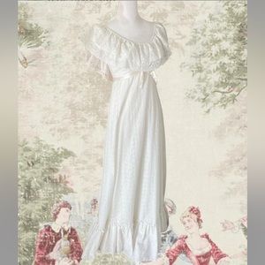 The most darling gentle handmade  Edwardian vintage ivory gown.